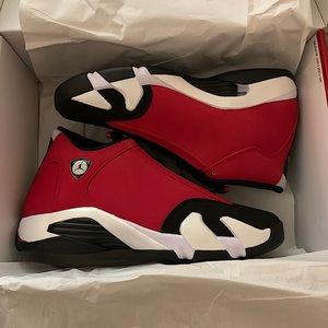 Brand new Air Jordan 14. Retro gym red size 9.5